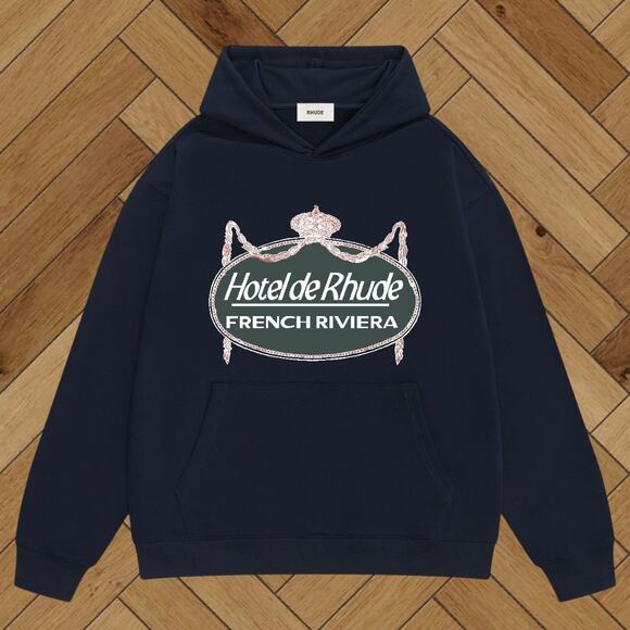 Men's Black Hoodie Rhude - Picture 1 of 2